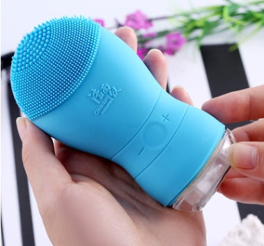 Massageador facial elétrico de silicone à prova d'água
