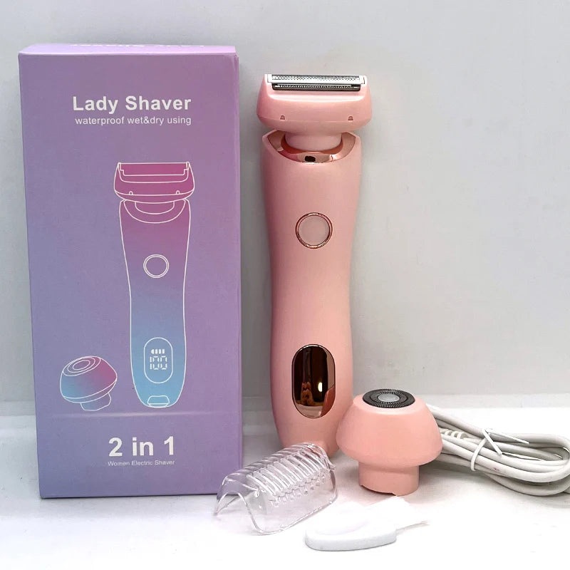 Face Shavers Hair Removal for Underarms Legs Ladies Body Trimmer IPX7 Waterproof