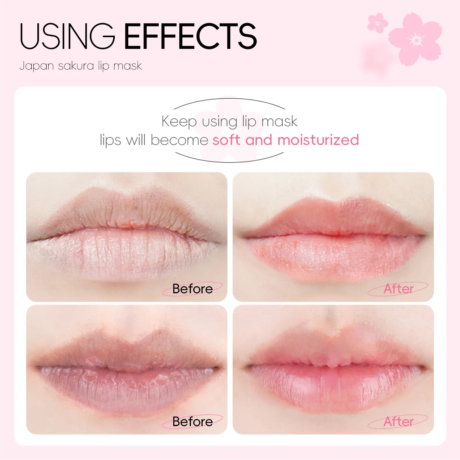 Gel labial Sakura extrato cereja colágeno
