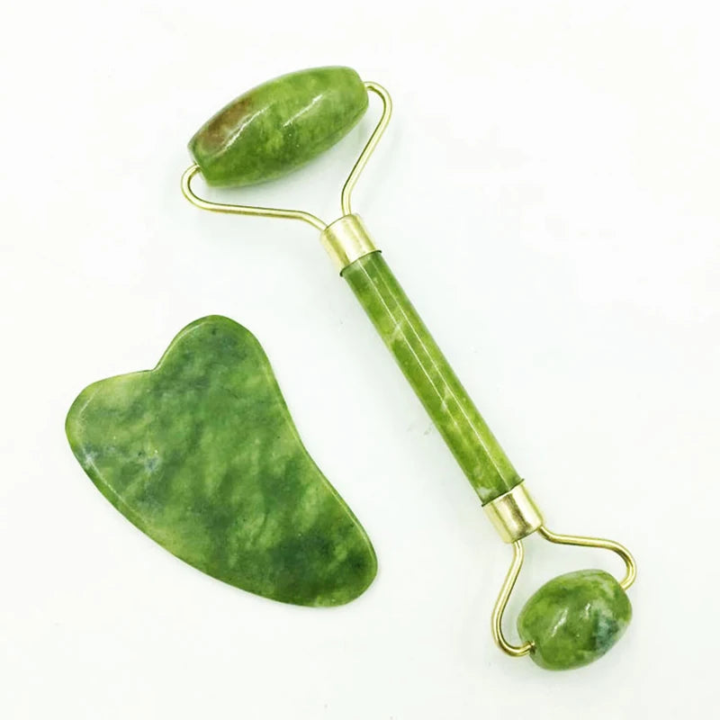 Natural Jade Scraping Board Roller Massager